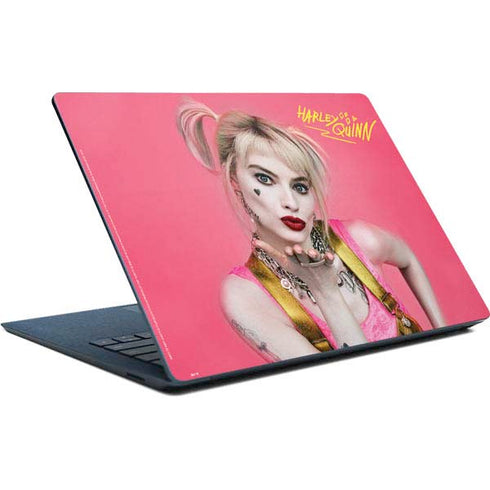 DC Comics Harley Quinn Movie Character Poster Surface Laptop Skin